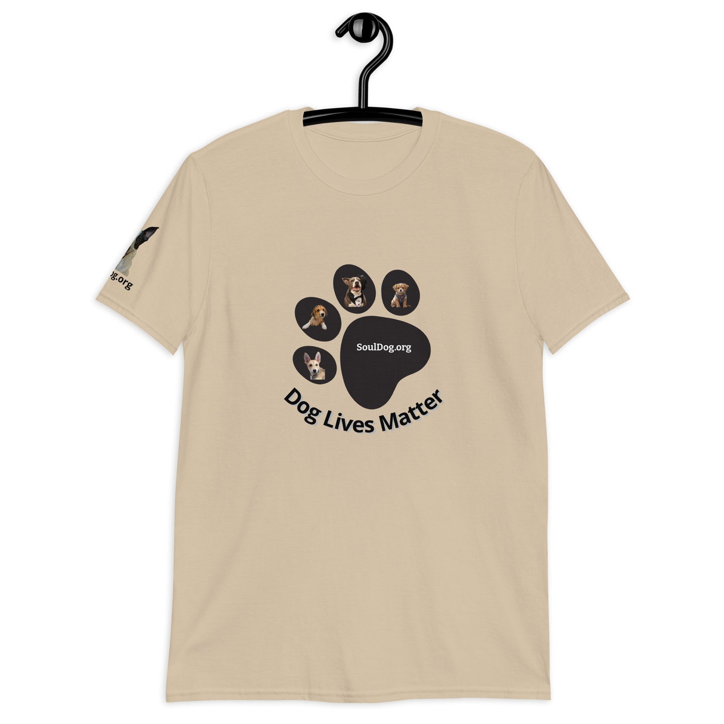 "Dog Lives Matter" 100% Cotton Unisex T-Shirt by Mighty Shirt