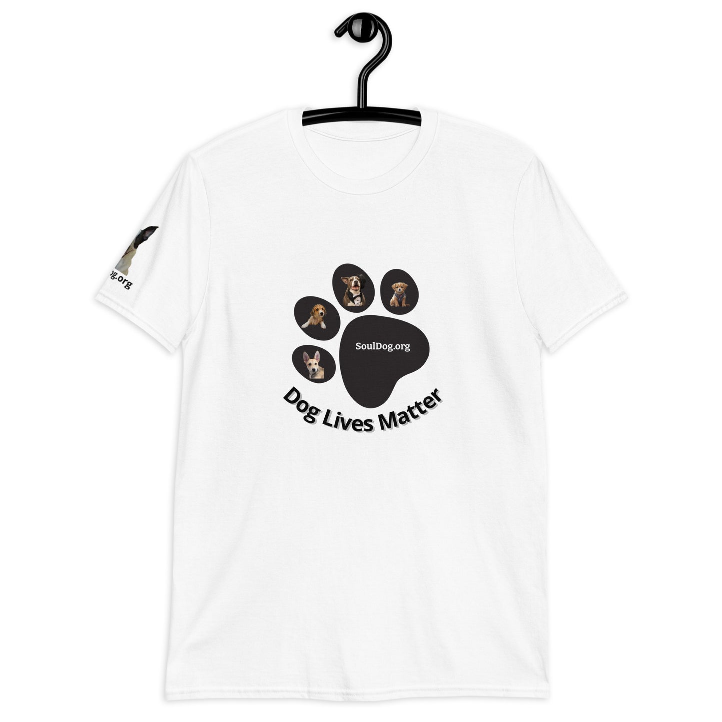 "Dog Lives Matter" 100% Cotton Unisex T-Shirt by Mighty Shirt