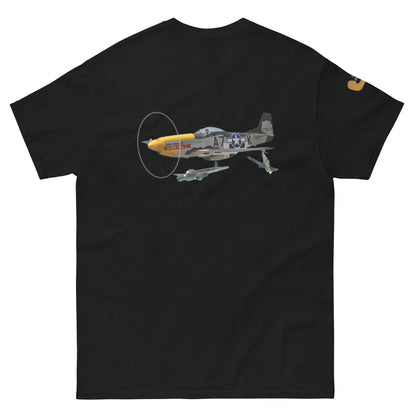 P-51 airplane WW2 unisex T-shirt cotton MightyShirt