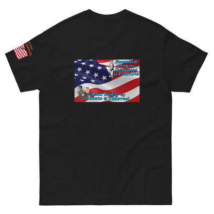 Once Freedom is Gone Patriotic Flag MightyShirt Cotton Unisex T-Shirt