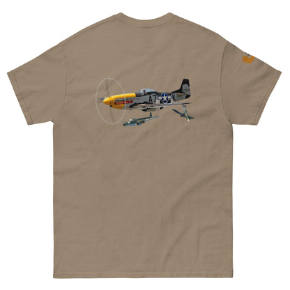 P-51 airplane WW2 unisex T-shirt cotton MightyShirt