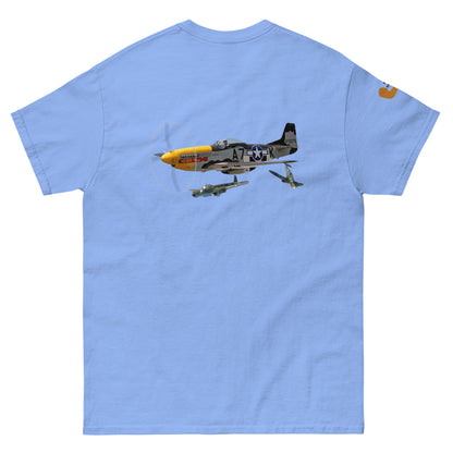 P-51 airplane WW2 unisex T-shirt cotton MightyShirt