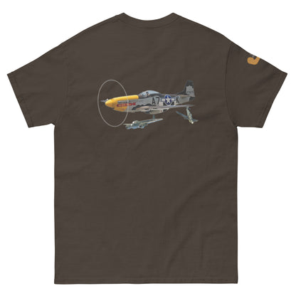 P-51 airplane WW2 unisex T-shirt cotton MightyShirt