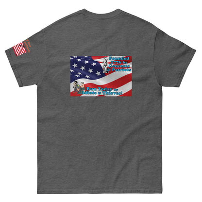 Once Freedom is Gone Patriotic Flag MightyShirt Cotton Unisex T-Shirt