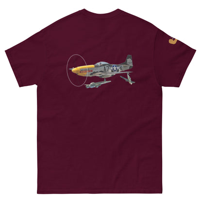 P-51 airplane WW2 unisex T-shirt cotton MightyShirt