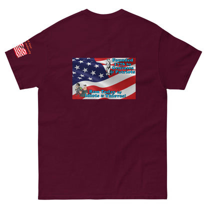 Once Freedom is Gone Patriotic Flag MightyShirt Cotton Unisex T-Shirt