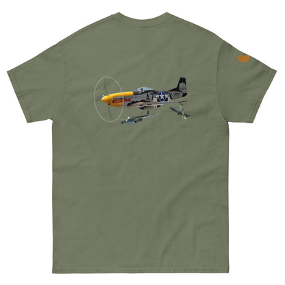 P-51 airplane WW2 unisex T-shirt cotton MightyShirt