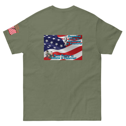 Once Freedom is Gone Patriotic Flag MightyShirt Cotton Unisex T-Shirt