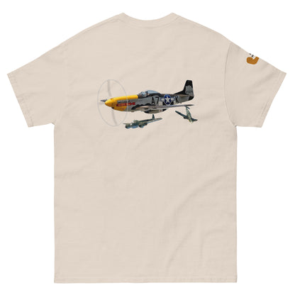 P-51 airplane WW2 unisex T-shirt cotton MightyShirt