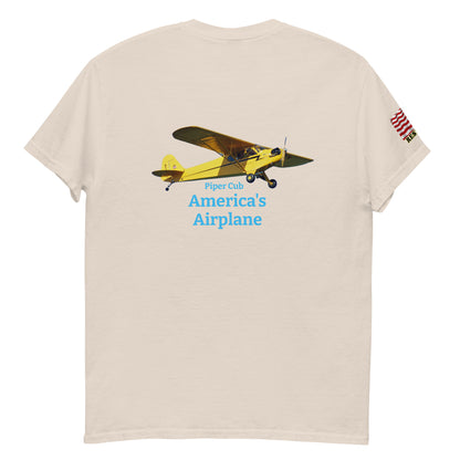 Piper Cub airplane cotton MightyShirt Unisex T-Shirt America 1952