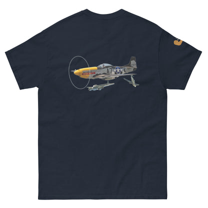 P-51 airplane WW2 unisex T-shirt cotton MightyShirt