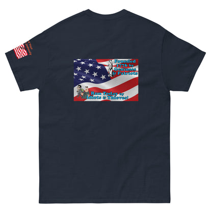 Once Freedom is Gone Patriotic Flag MightyShirt Cotton Unisex T-Shirt