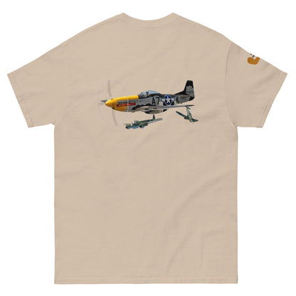P-51 airplane WW2 unisex T-shirt cotton MightyShirt