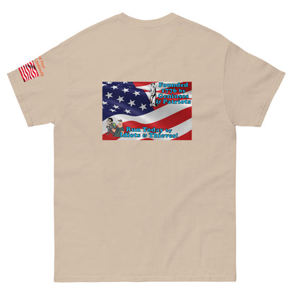 Once Freedom is Gone Patriotic Flag MightyShirt Cotton Unisex T-Shirt