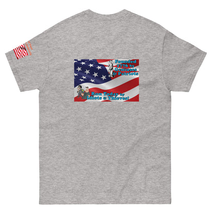 Once Freedom is Gone Patriotic Flag MightyShirt Cotton Unisex T-Shirt