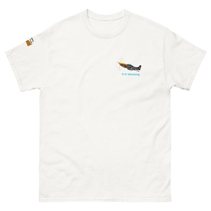 P-51 airplane WW2 unisex T-shirt cotton MightyShirt