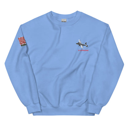 B-25 bomber airplane WW2  unisex sweatshirt MightyShirt cotton