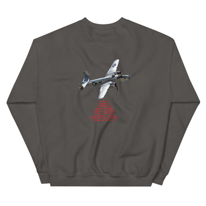 B-25 bomber airplane WW2  unisex sweatshirt MightyShirt cotton