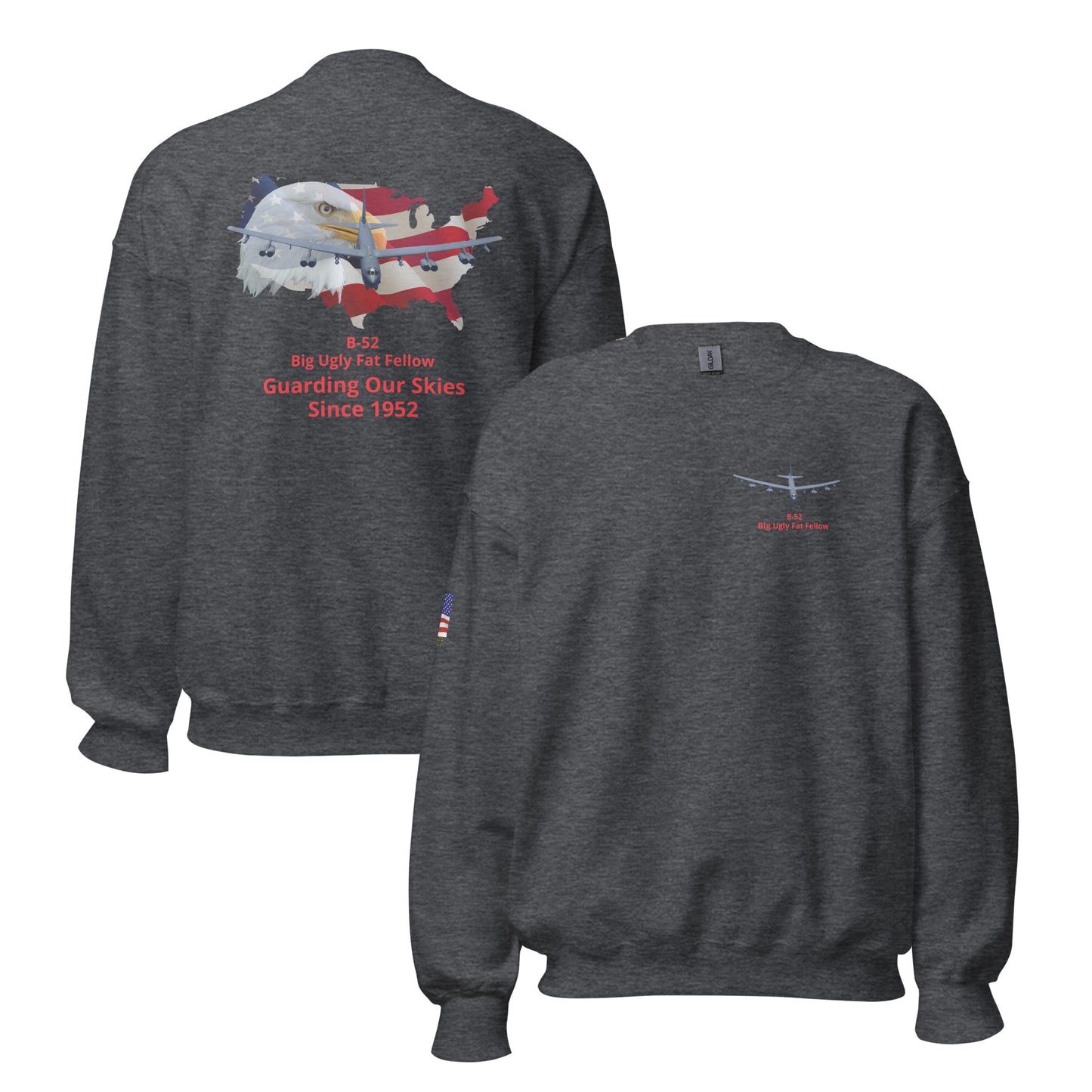 b-52 airplane bomber MightyShirt unisex sweatshirt