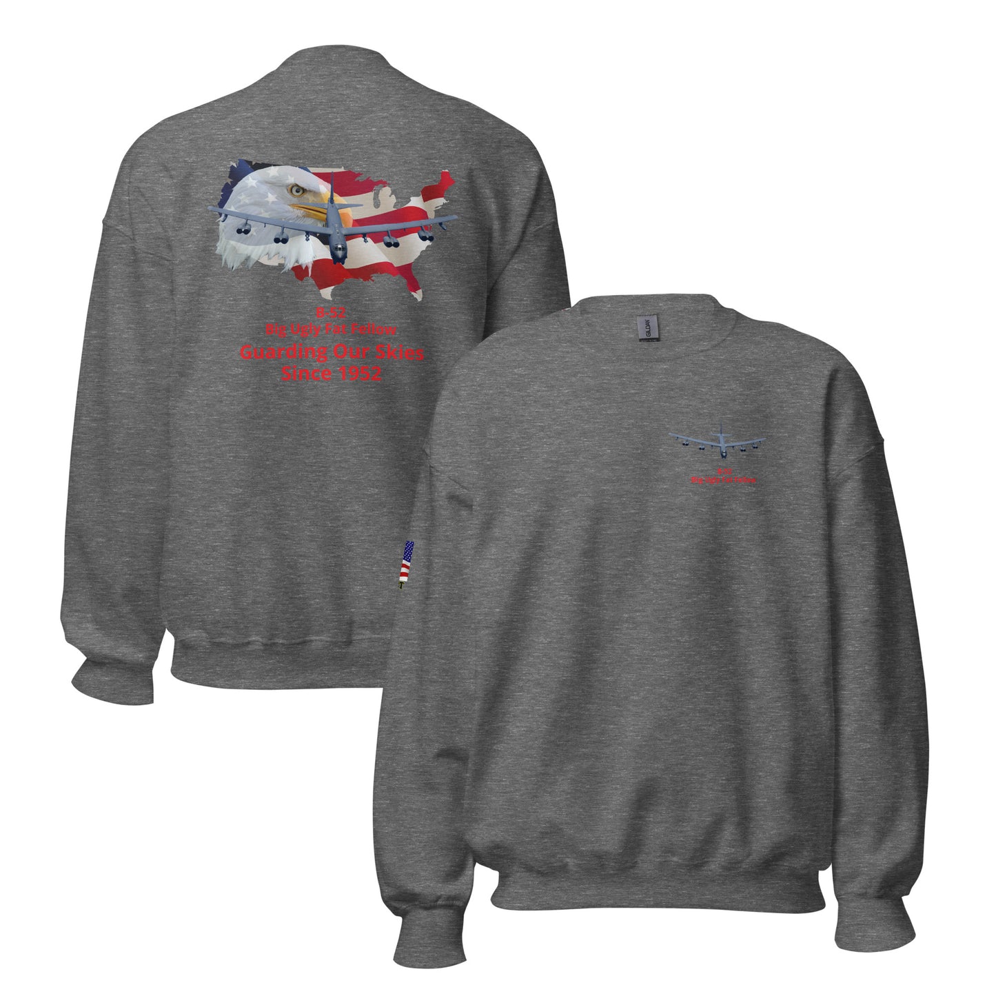 b-52 airplane bomber MightyShirt unisex sweatshirt