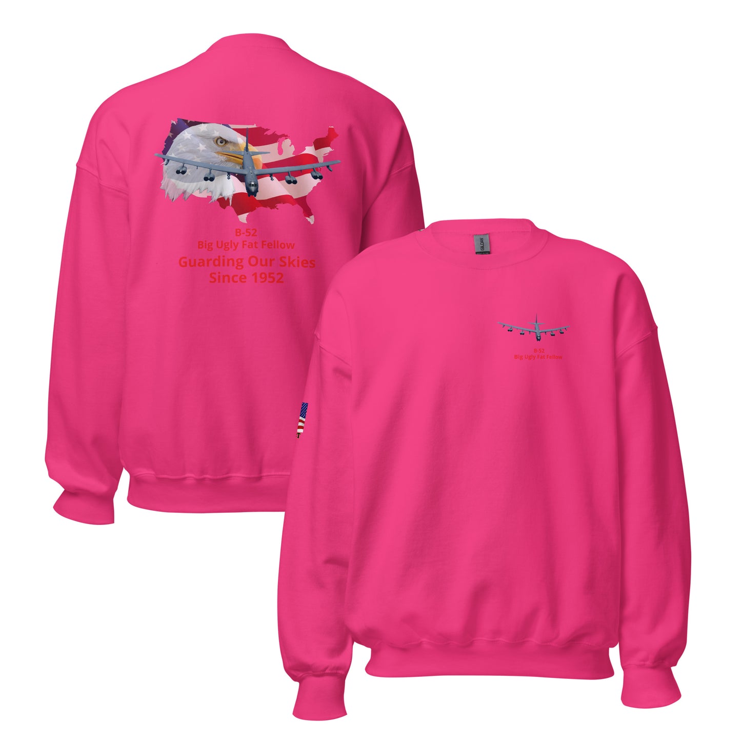 b-52 airplane bomber MightyShirt unisex sweatshirt
