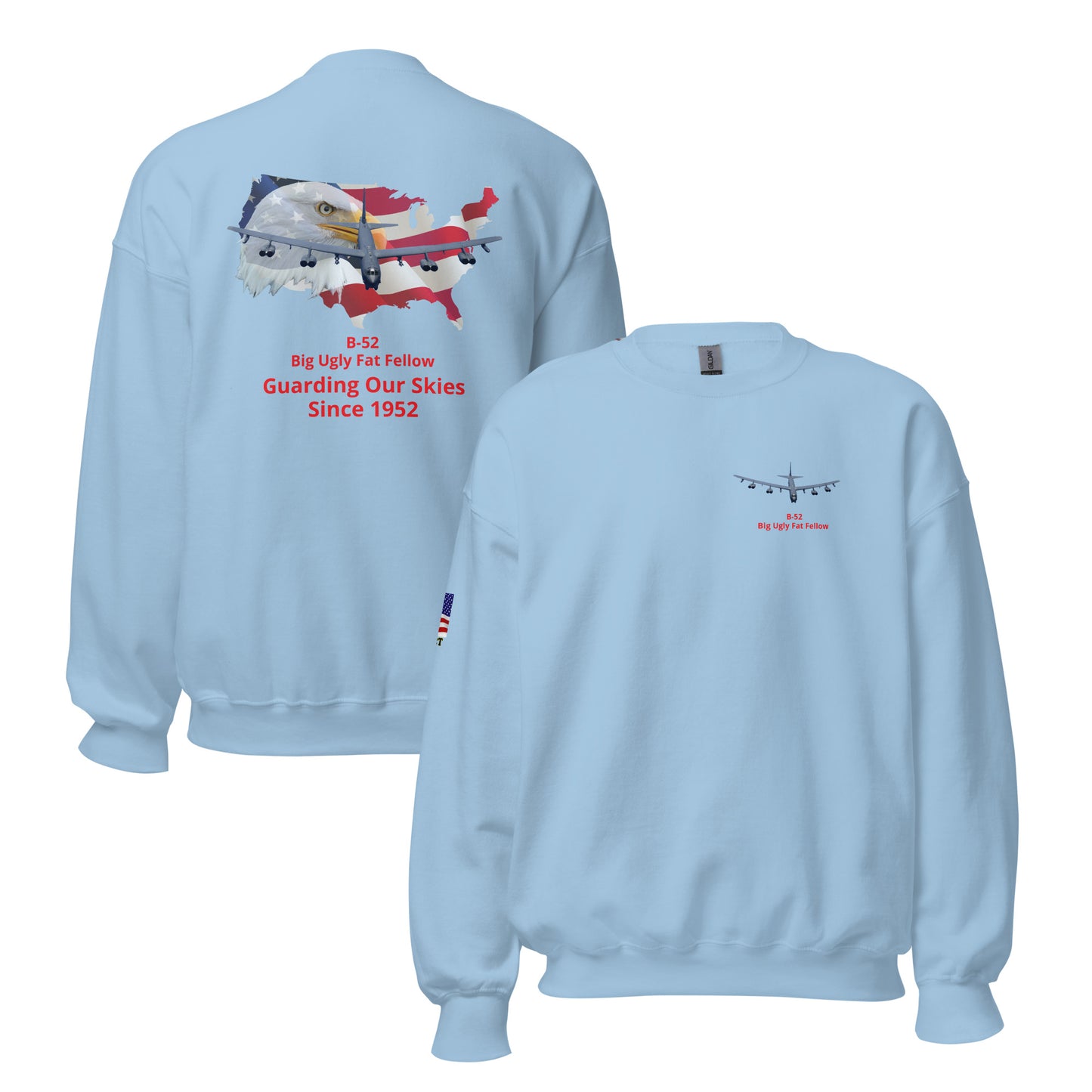 b-52 airplane bomber MightyShirt unisex sweatshirt