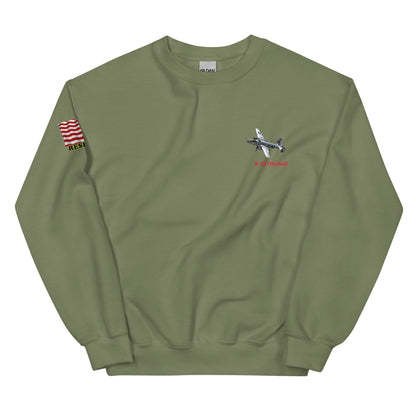 B-25 bomber airplane WW2  unisex sweatshirt MightyShirt cotton