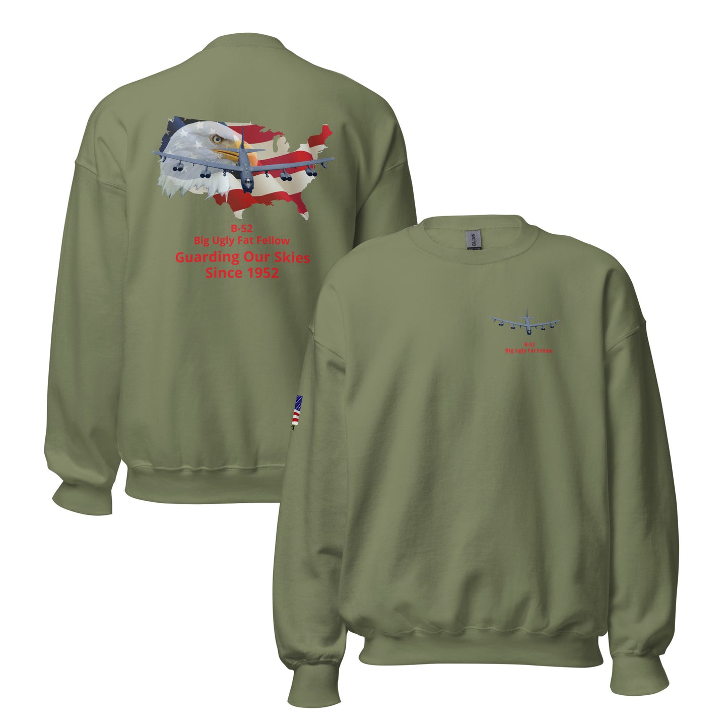 b-52 airplane bomber MightyShirt unisex sweatshirt