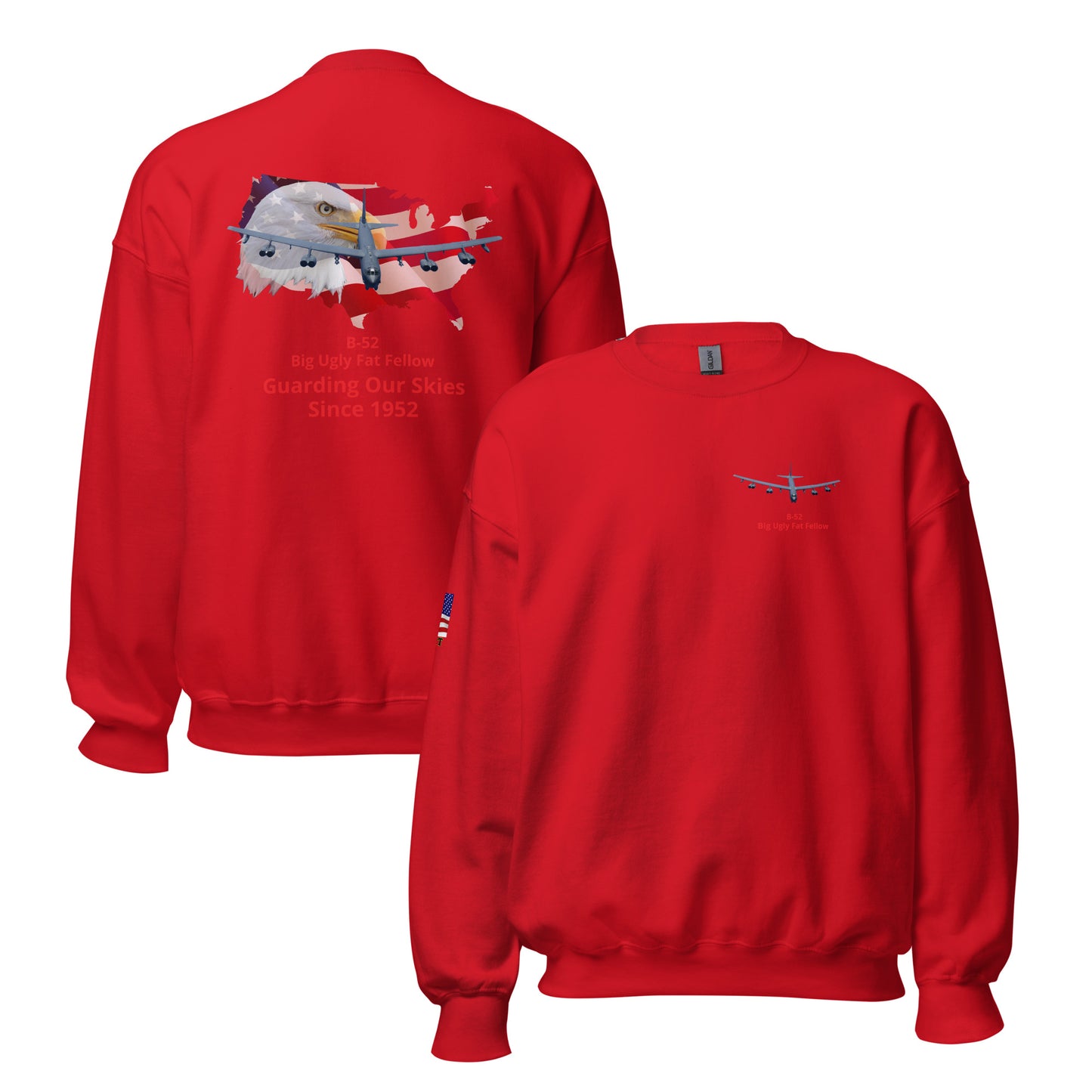 b-52 airplane bomber MightyShirt unisex sweatshirt