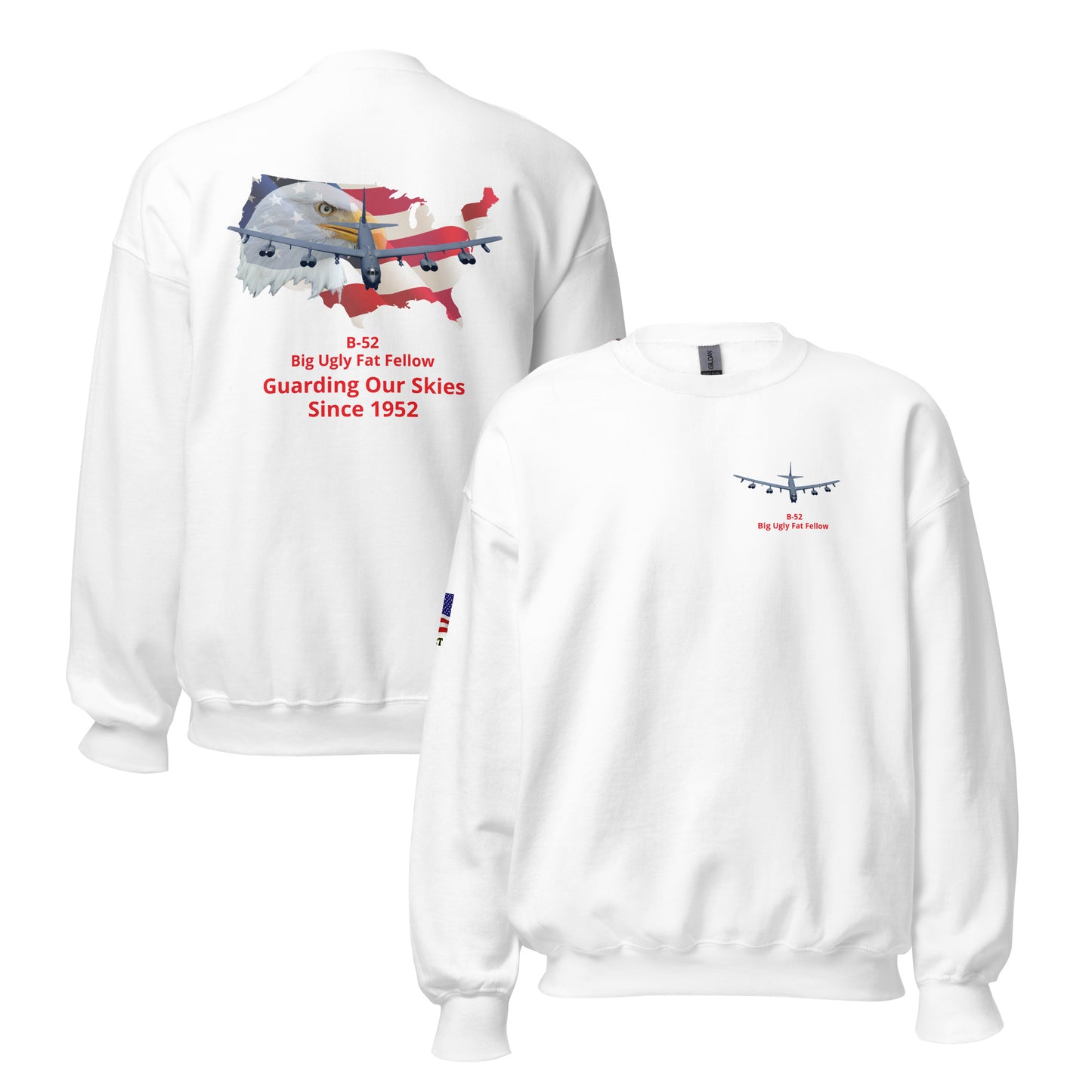 b-52 airplane bomber MightyShirt unisex sweatshirt