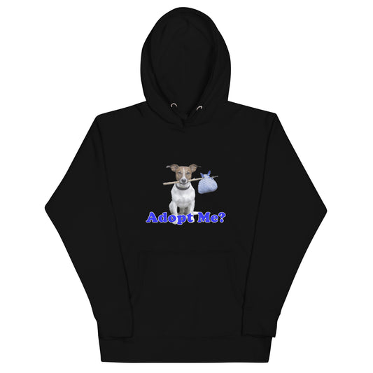 dog rescue hoodie MightyShirt Adopt unisex premium