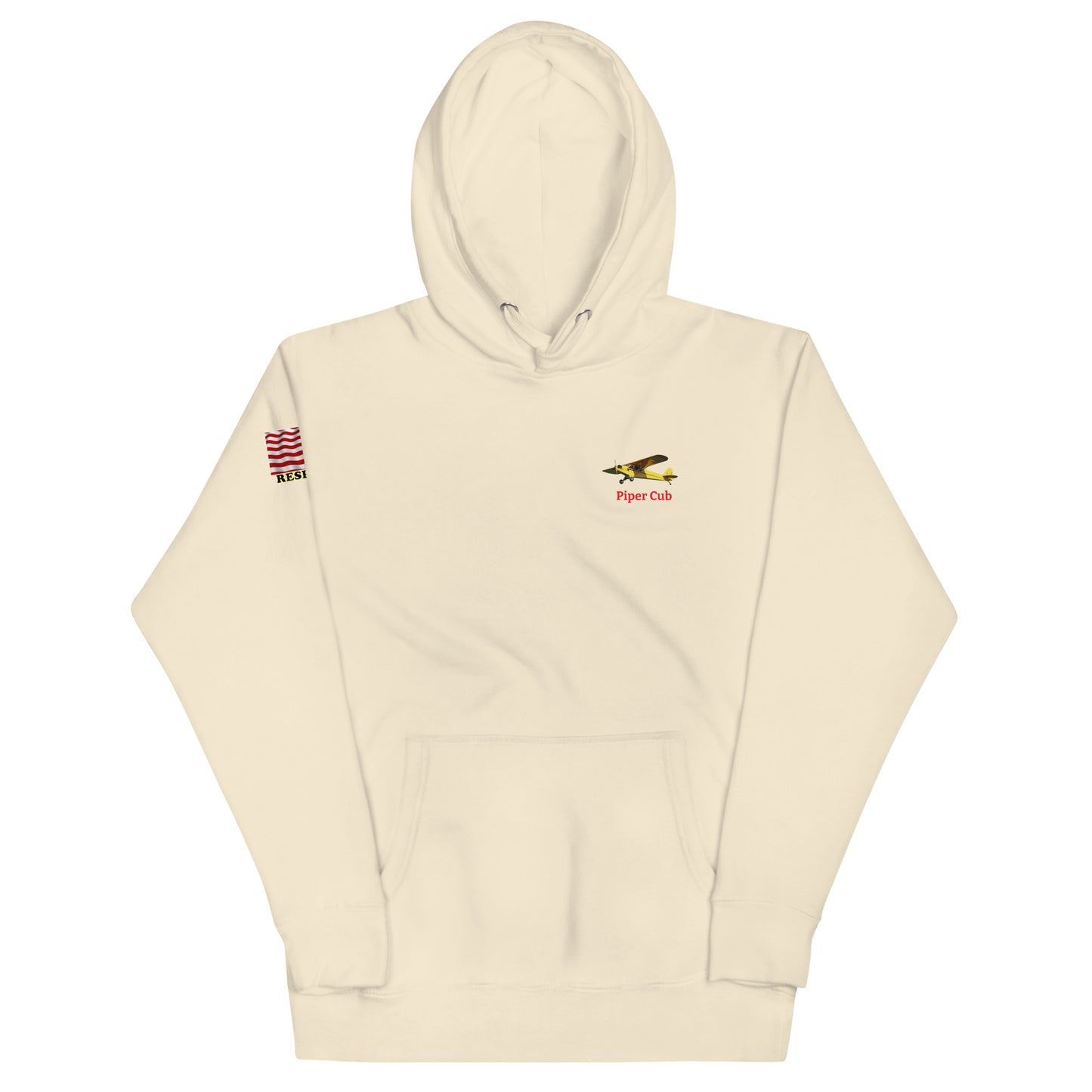 Piper Cub airplane MightyShirt unisex Hoodie America WW2