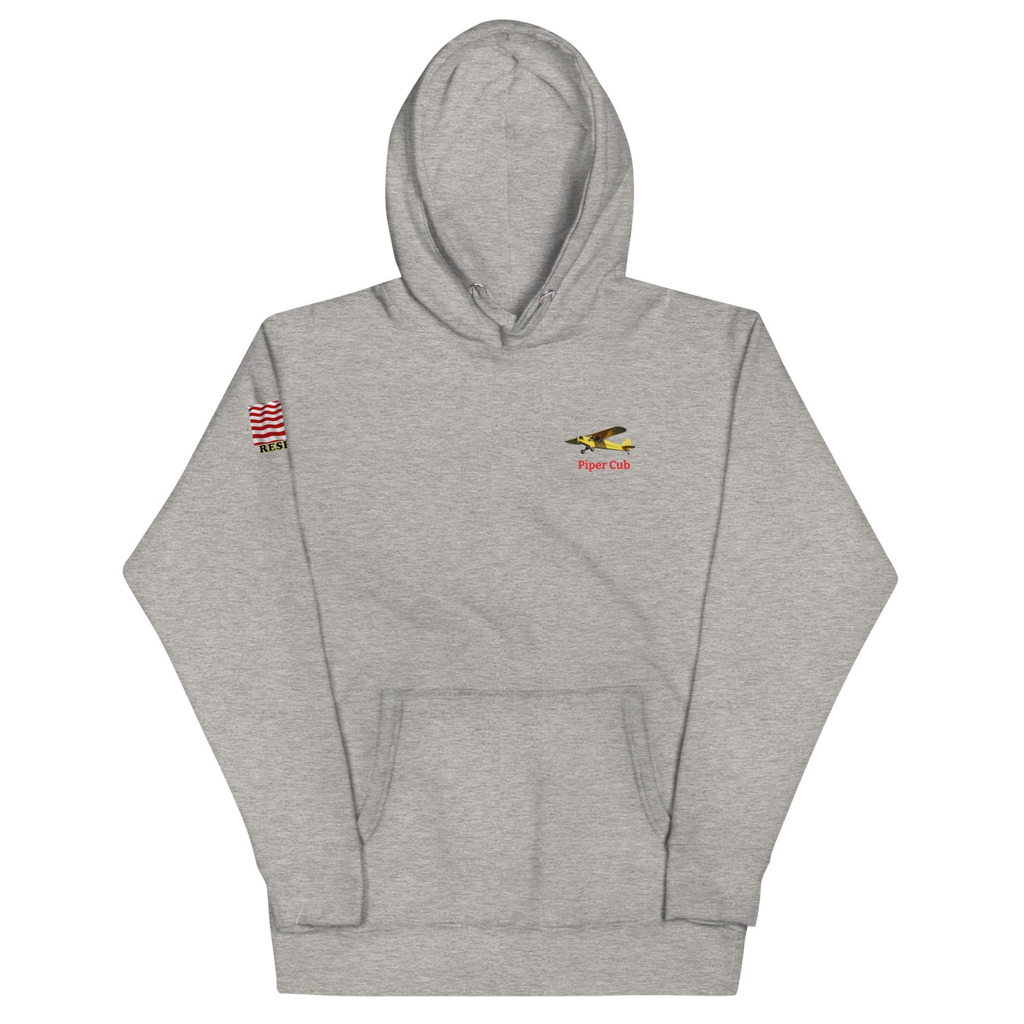 Piper Cub airplane MightyShirt unisex Hoodie America WW2