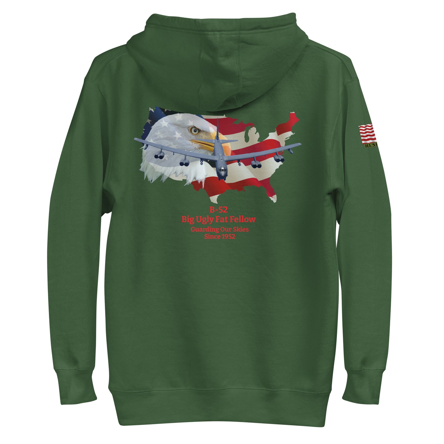 B-52 bomber airplane hoodie MightyShirt 1952 unisex hoodie