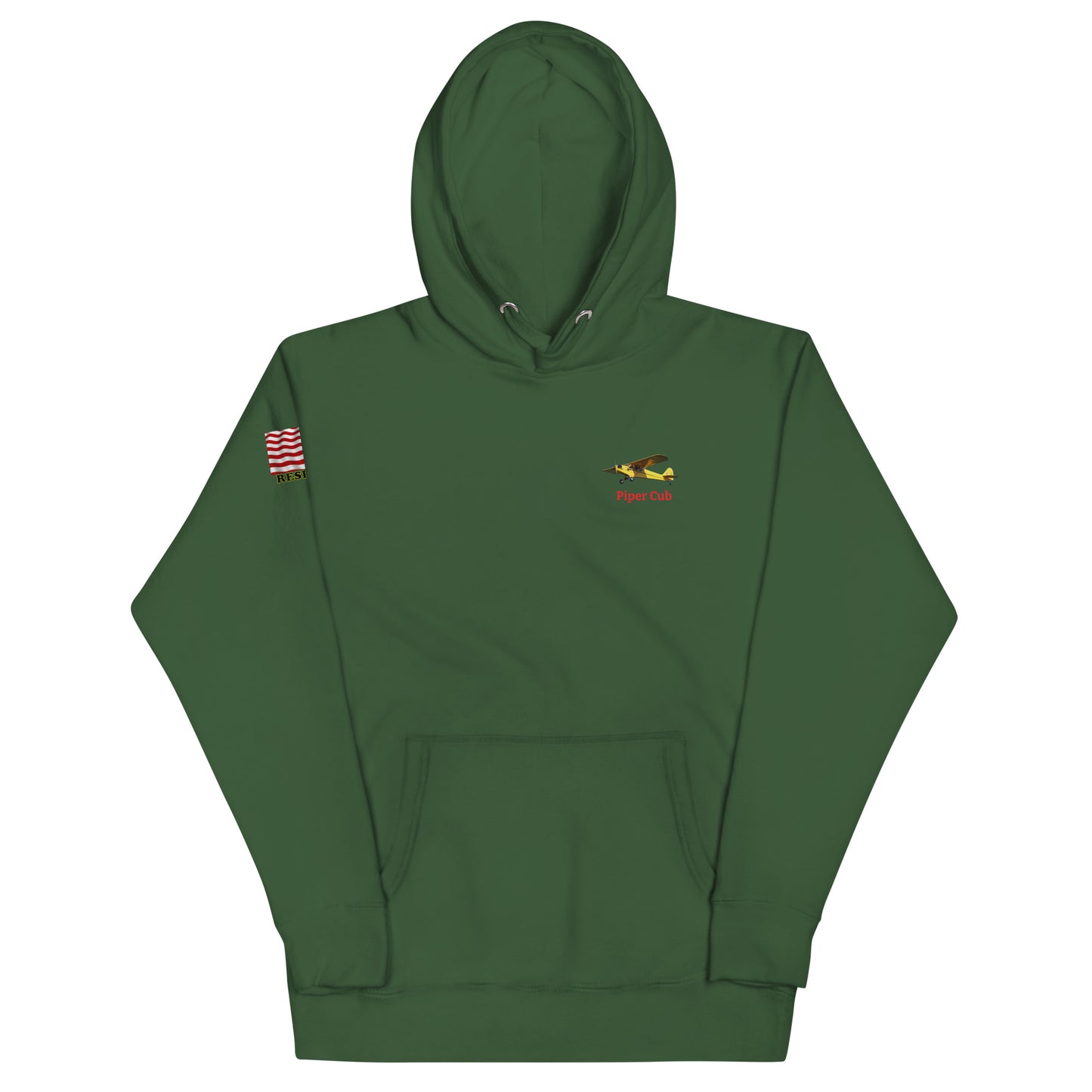 Piper Cub airplane MightyShirt unisex Hoodie America WW2