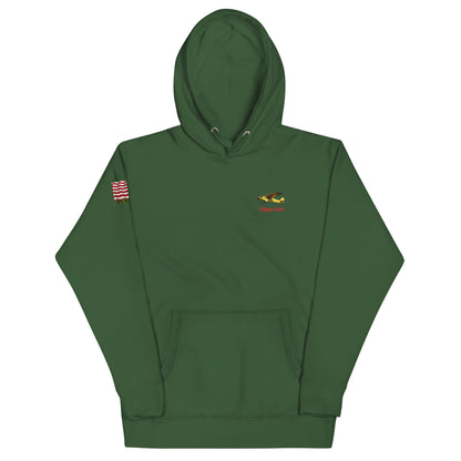 Piper Cub airplane MightyShirt unisex Hoodie America WW2