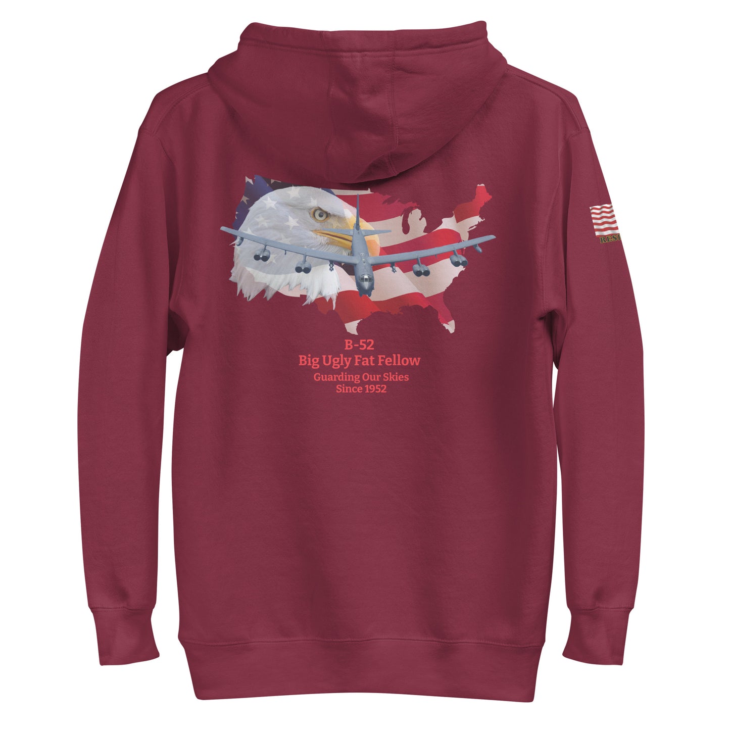 B-52 bomber airplane hoodie MightyShirt 1952 unisex hoodie