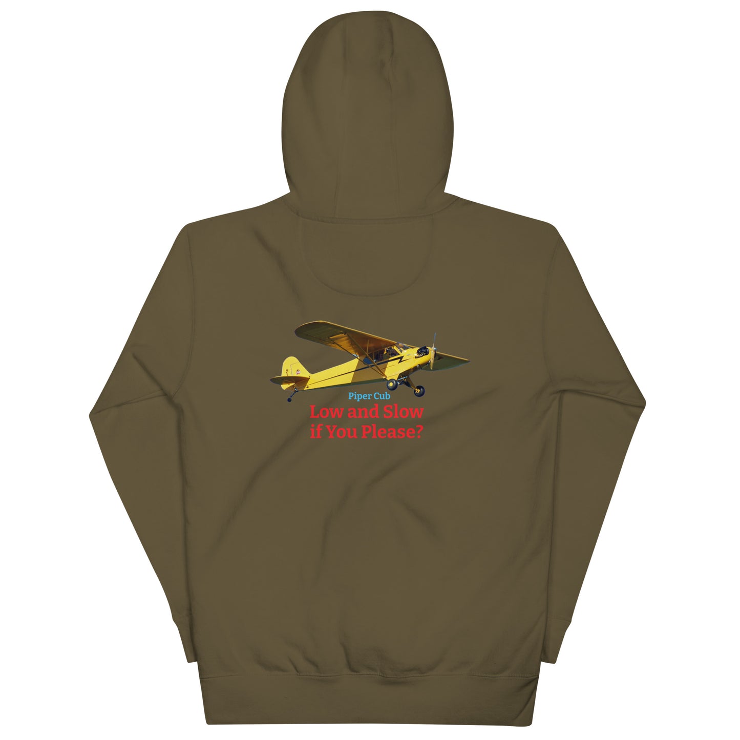 Piper Cub airplane MightyShirt unisex Hoodie America WW2