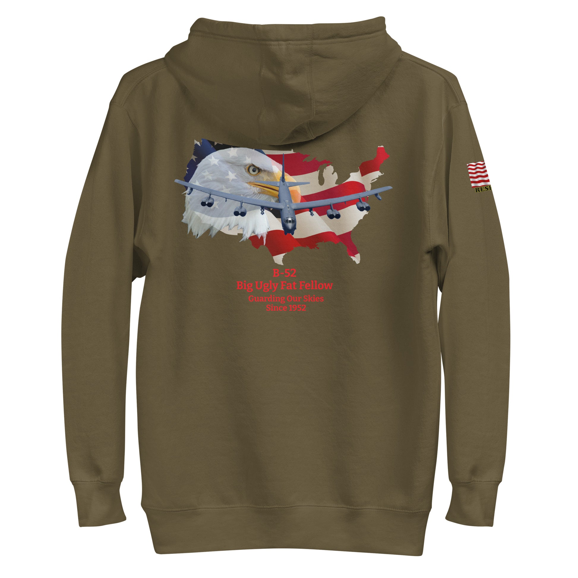 B-52 bomber airplane hoodie MightyShirt 1952 unisex hoodie