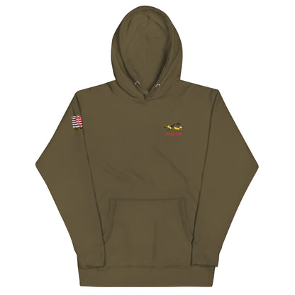 Piper Cub airplane MightyShirt unisex Hoodie America WW2