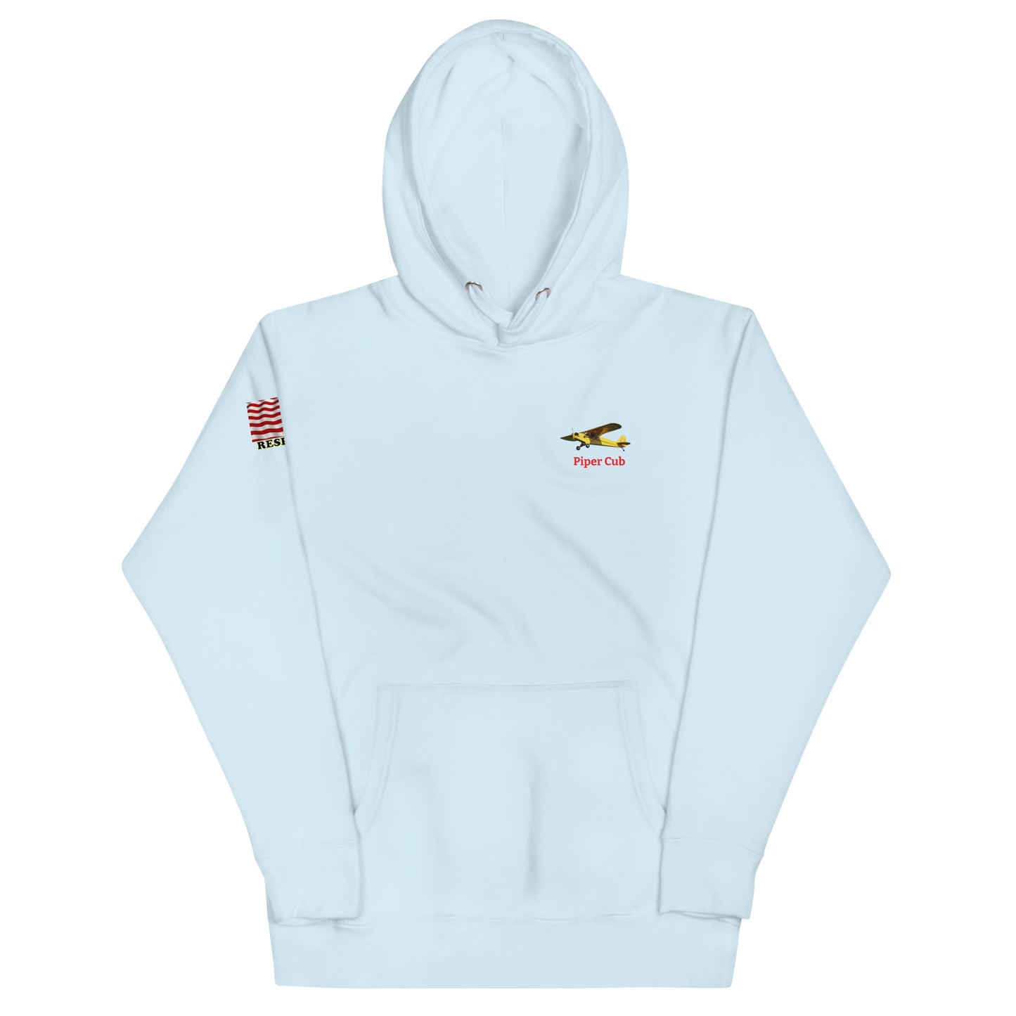 Piper Cub airplane MightyShirt unisex Hoodie America WW2