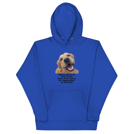 dog rescue hoodie MightyShirt unisex premium love golden retriever 
