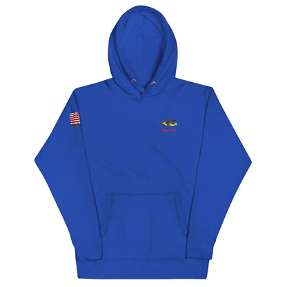 Piper Cub airplane MightyShirt unisex Hoodie America WW2
