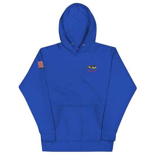 Piper Cub airplane MightyShirt unisex Hoodie America WW2