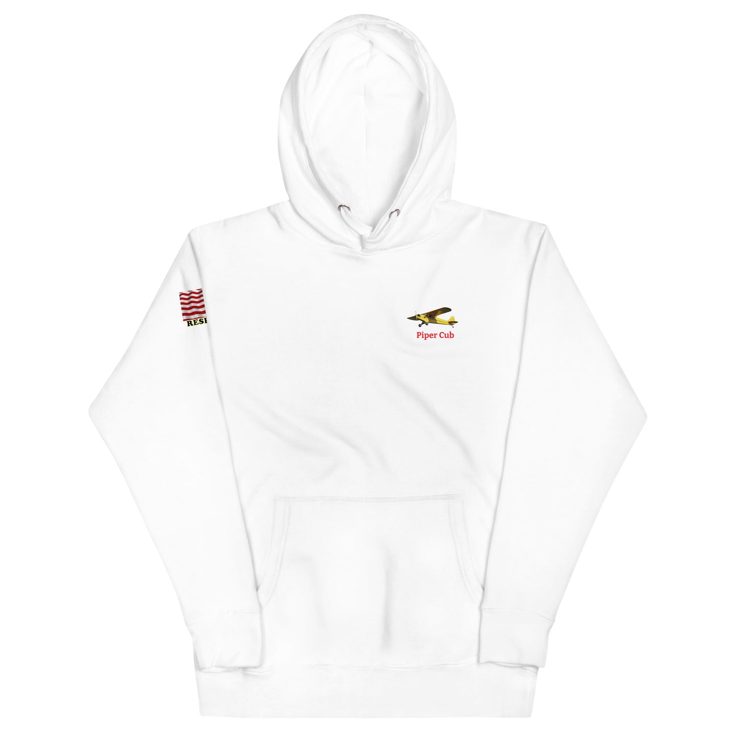 Piper Cub airplane MightyShirt unisex Hoodie America WW2