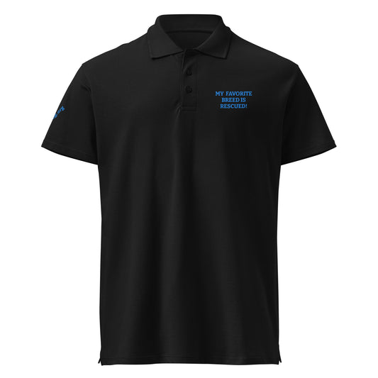 dog rescue love polo shirt embroidered MightyShirt breed favorite SoulDog