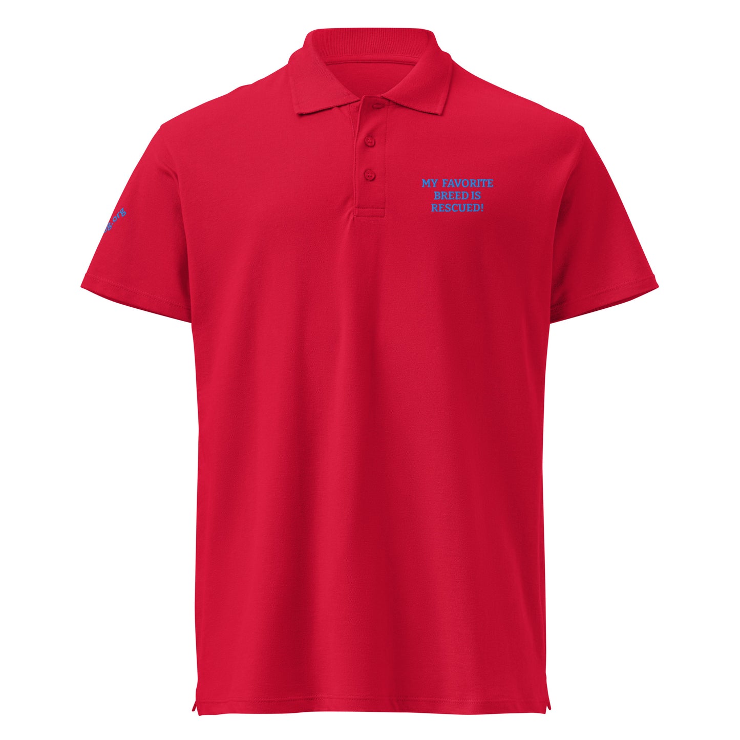 dog rescue love polo shirt embroidered MightyShirt breed favorite SoulDog