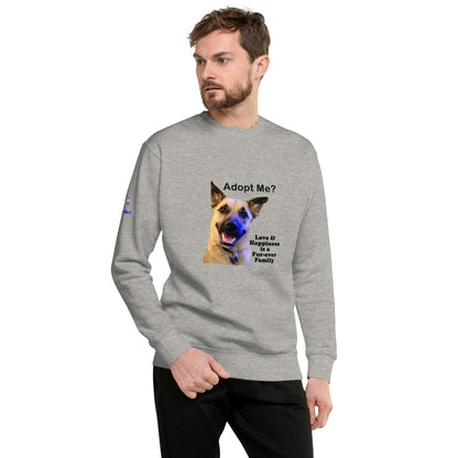 Adopt Me? Dog Lover's Premium Unisex Sweatshirt by Mighty Shirt
