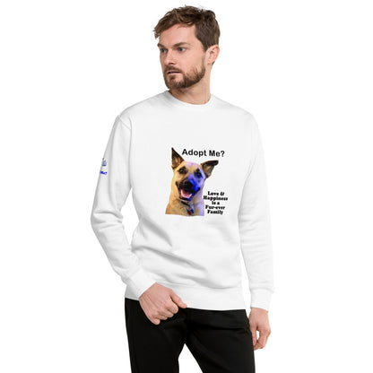 Adopt Me? Dog Lover's Premium Unisex Sweatshirt by Mighty Shirt
