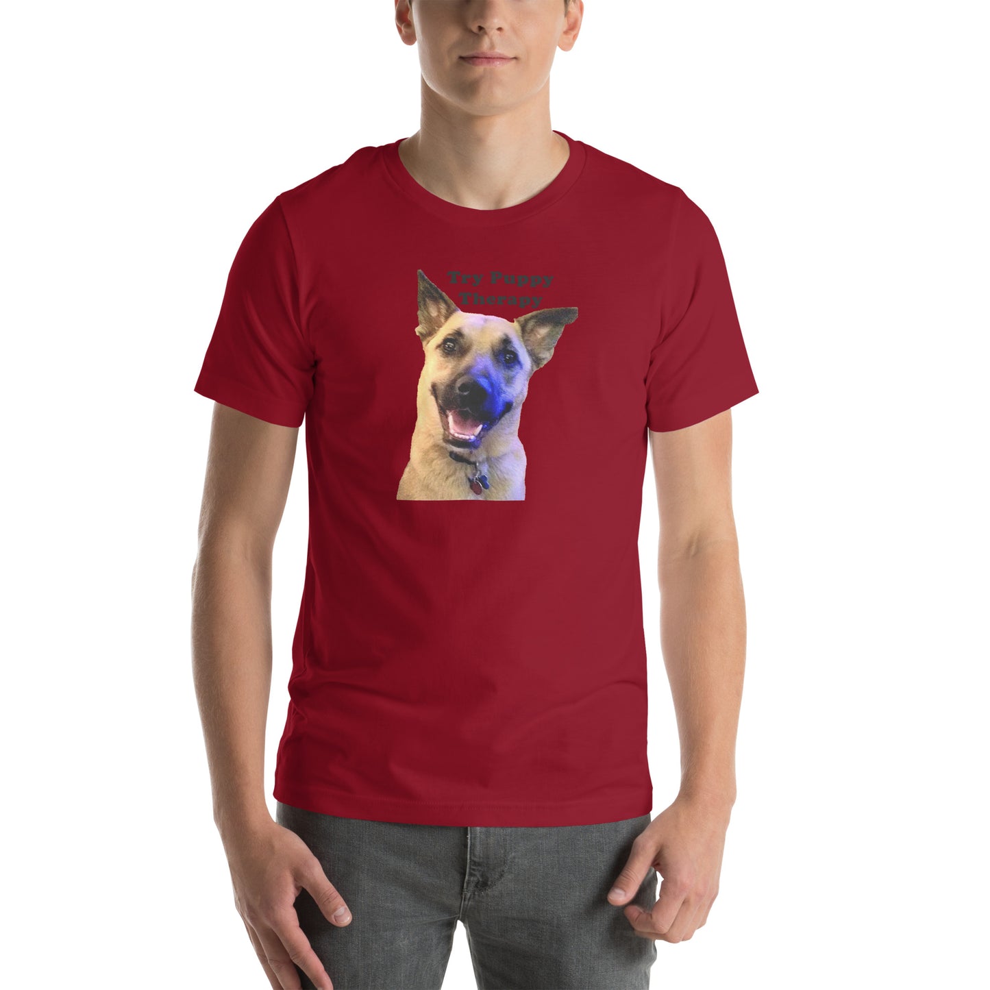 dog rescue cotton try puppy therapy Unisex T-Shirt MIghtyShirt